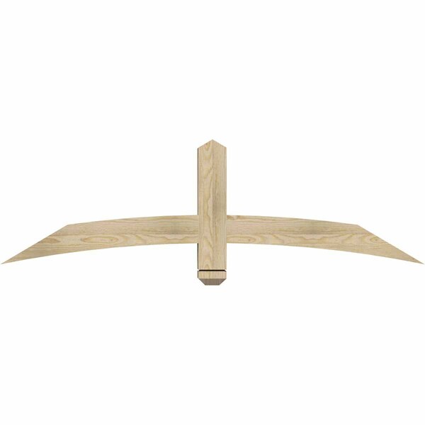 Ekena Millwork Bellingham Rough Sawn Timber Gable Bracket, Douglas Fir, 60"W x 17"H x 4"D x 4"F, 7/12 Pitch GBW060X17X0404BEL00RDF - main